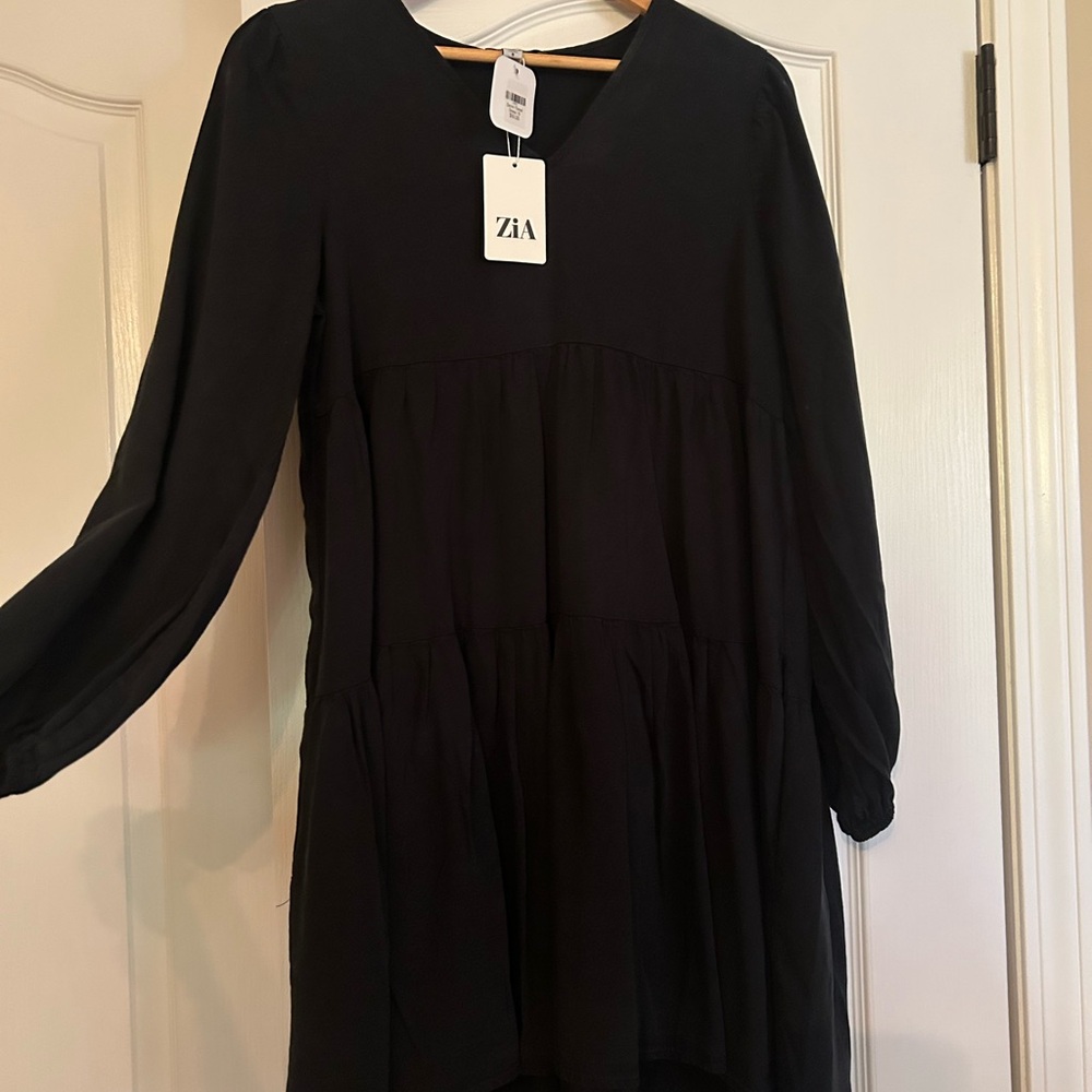 Black Long Sleeve Women's Dress